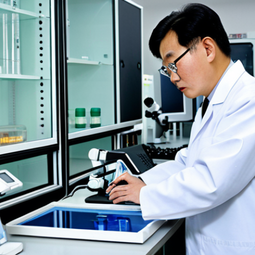 Home 7 North Korean Scientist**
"A professional, fully clothed North Korean scientist in a clean lab coat, working meticulously with advanced equipment in a high-tech laboratory setting, fully clothed, appropriate attire, safe for work, perfect anatomy, correct proportions, well-formed hands, proper finger count, serious expression, professional photography, high quality, family-friendly."
**